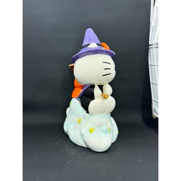 Hello Kitty 2024 Cute on clouds with  Broom And Pet Frog, Orange Bow, Purple Hat - Picture 8 of 9
